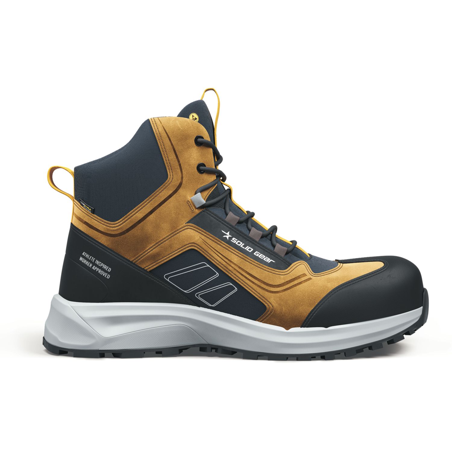 Solid Gear Adapt Size 12 Brown Water-Resistant Safety Boots (345AF)