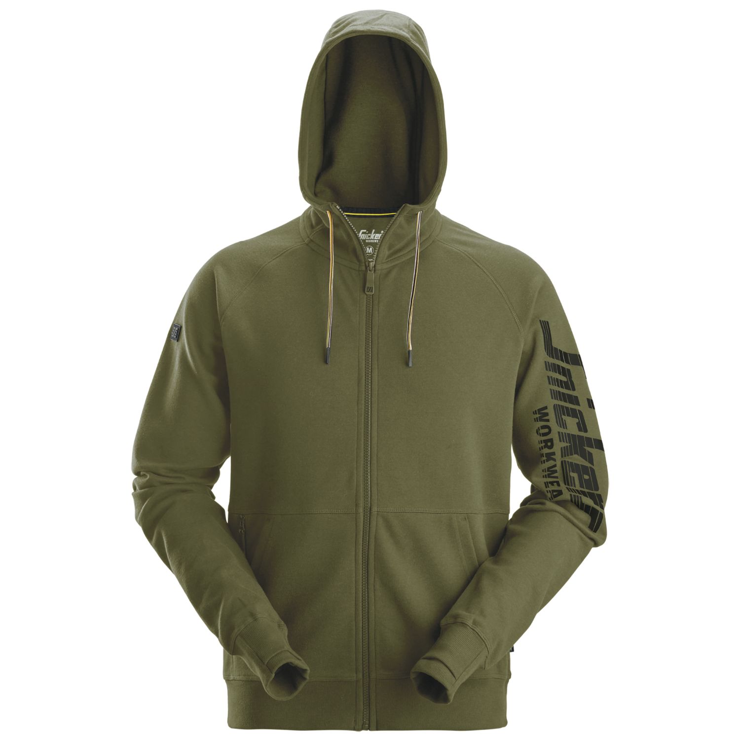 Snickers 2895 Logo Full Zip Hoodie Khaki Green X Large 46" Chest (345KC)