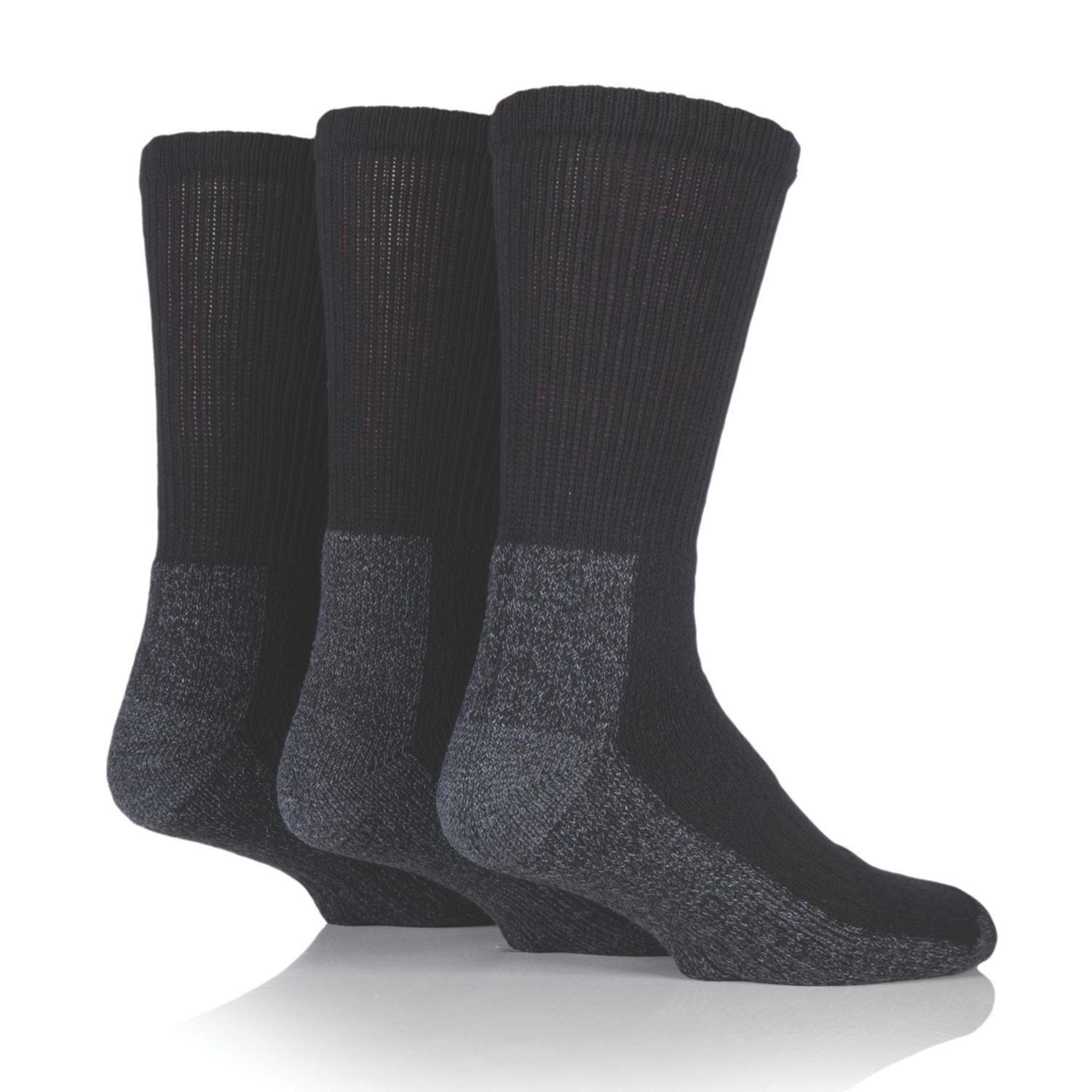 SockShop Heavy Duty Safety Boot Socks Black 6-11 3 Pairs (3468H)