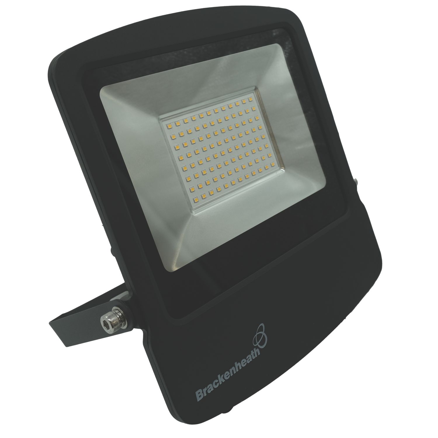 Brackenheath Outdoor LED Floodlight With Photocell Black 70W 7700lm (346YX)