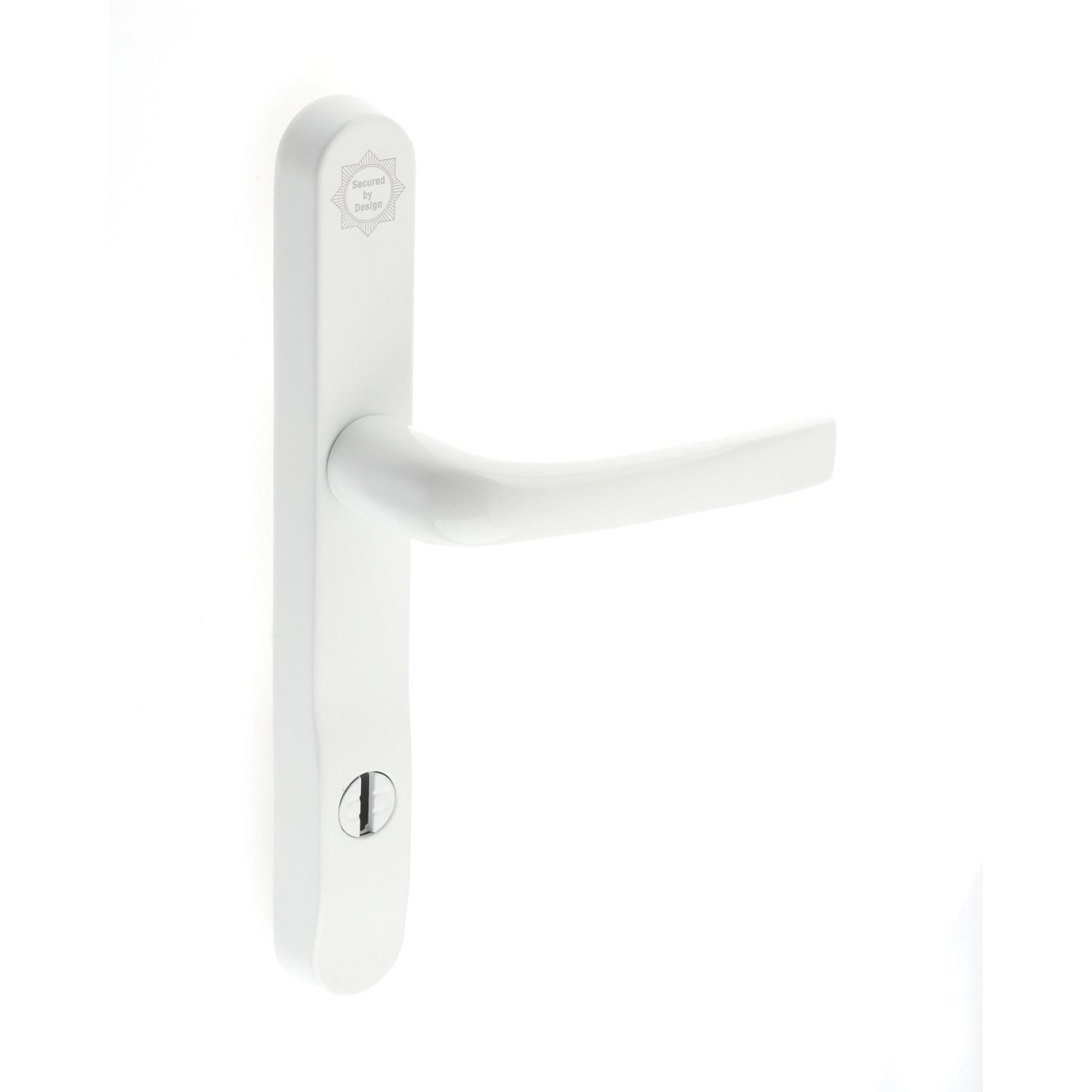 Mila ProSecure Enhanced Security Type B Door Handle Pair White (34906)