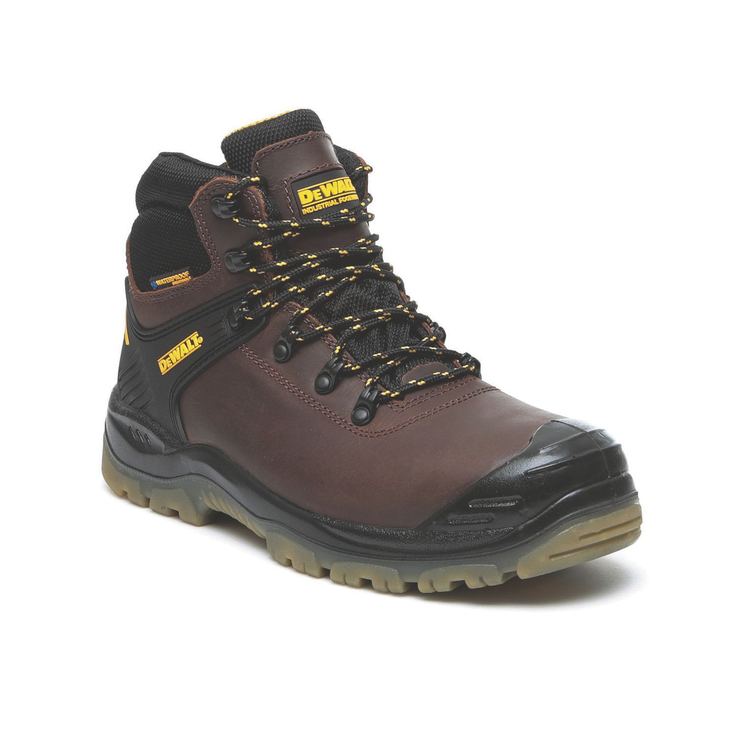 DEWALT Newark Size 8 Brown Waterproof Steel Toe Cap Safety Boots (3494R)