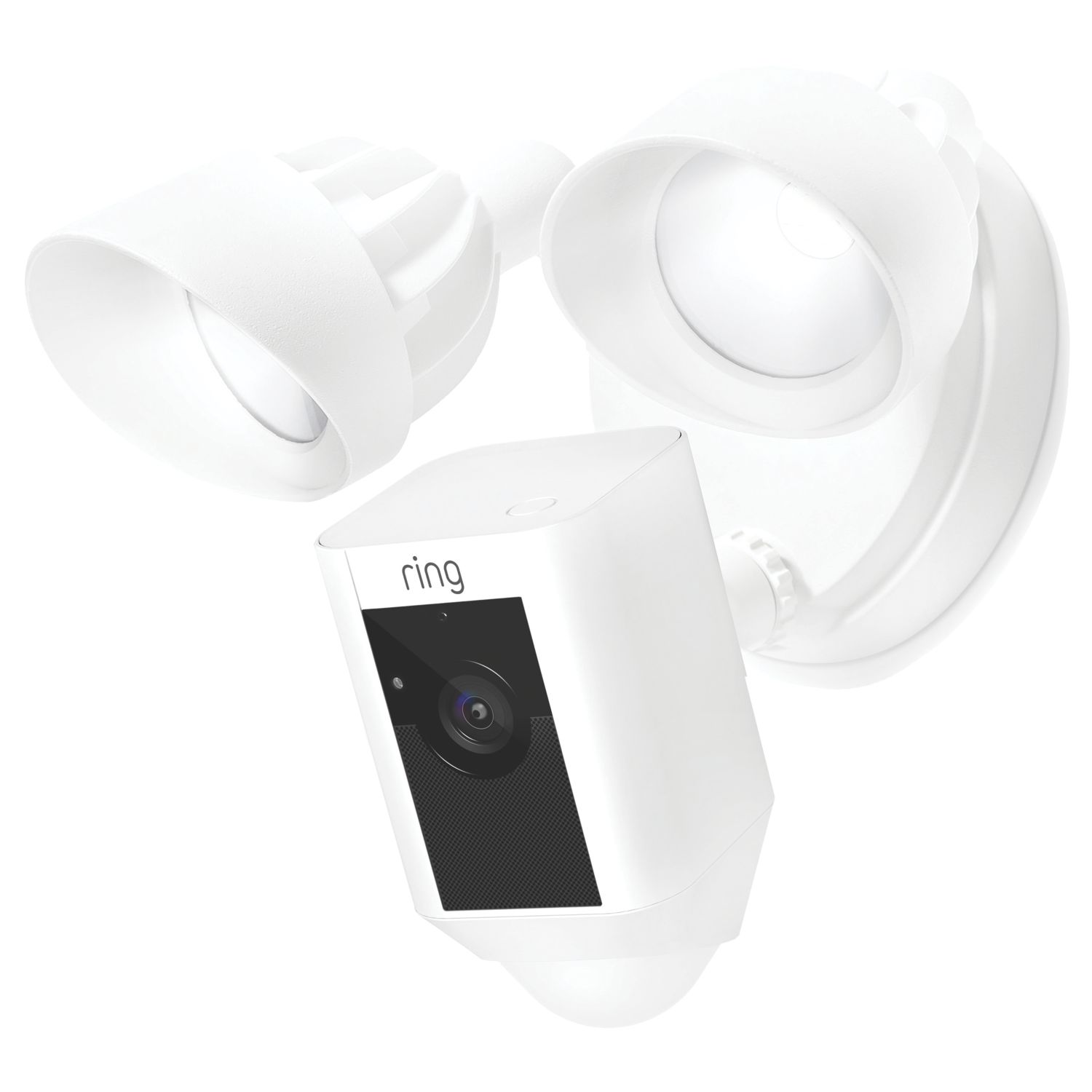 Ring Cam Wired Plus 8SF1P1-WEU0 White Wired 1080p Outdoor Smart Camera with Floodlight & PIR Sensor (350RJ)