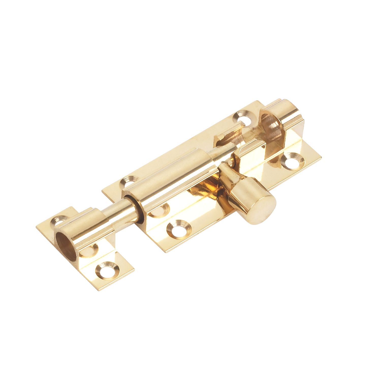 Straight Door Bolt Polished Brass 51mm (35118)