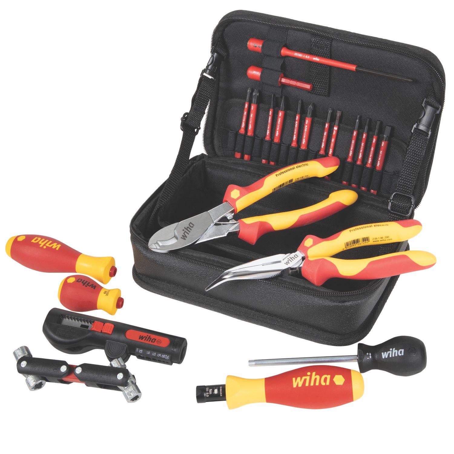Wiha VDE Wall Box Tool Set in Fold-Out Bag 23 Pieces (351KW)