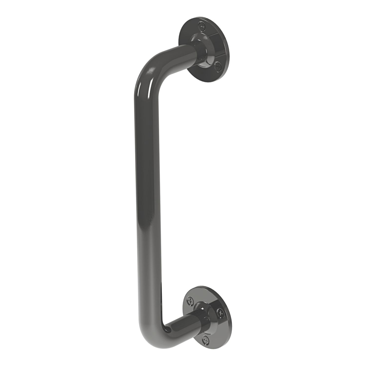Rothley Straight Household Steel Grab Rail Gun Metal 305mm (354RG)