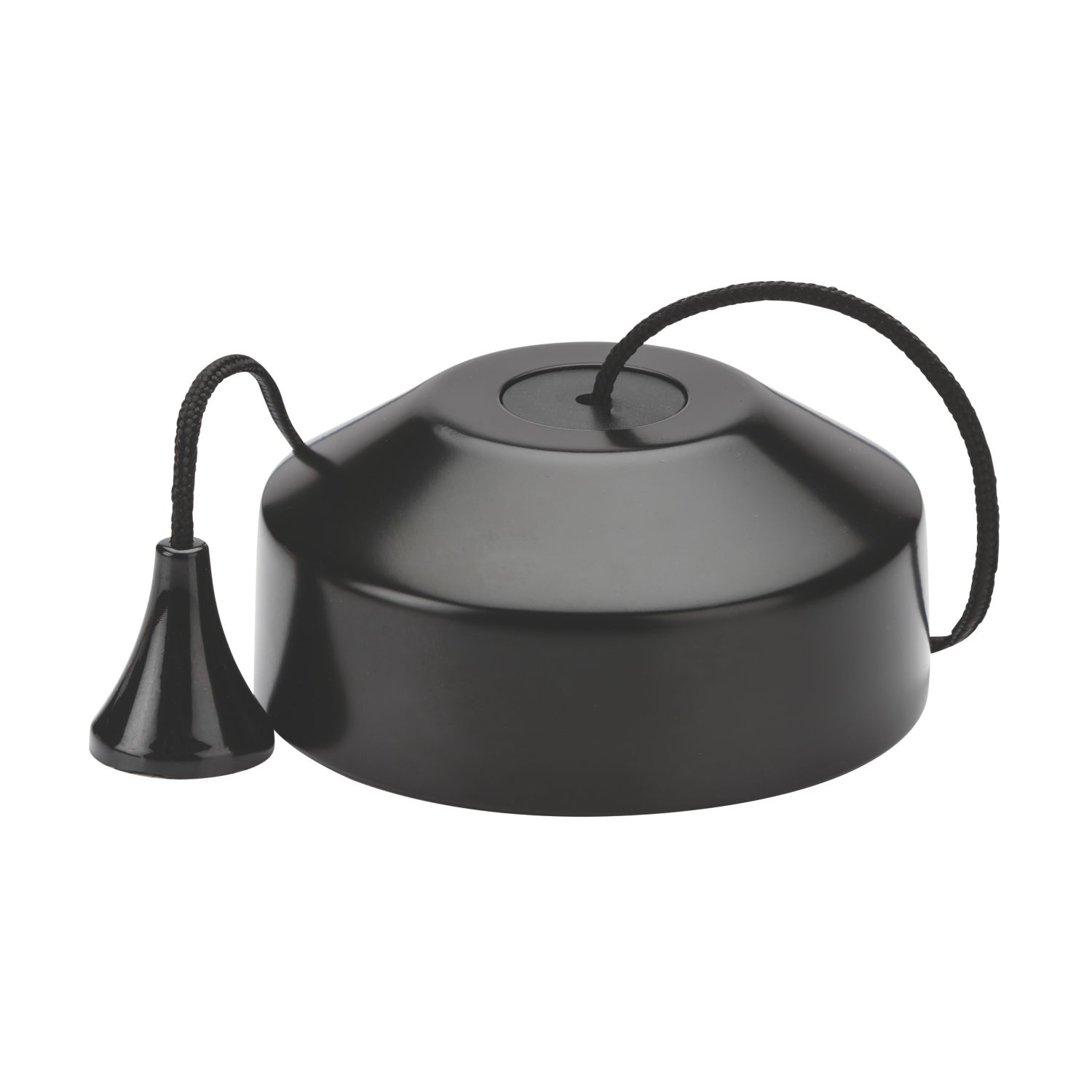 Knightsbridge 10AX 2-Way Pull Cord Switch Matt Black (356TY)