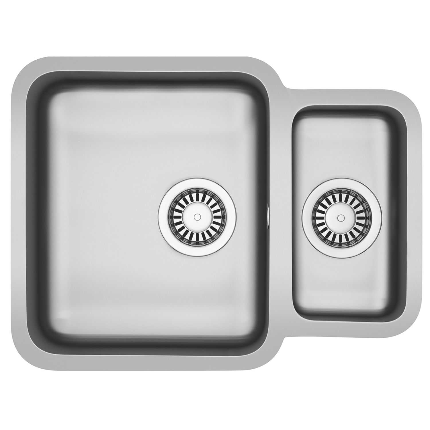 Franke Lucca 1.5 Bowl Stainless Steel Kitchen Sink 600mm x 465mm (357PY)