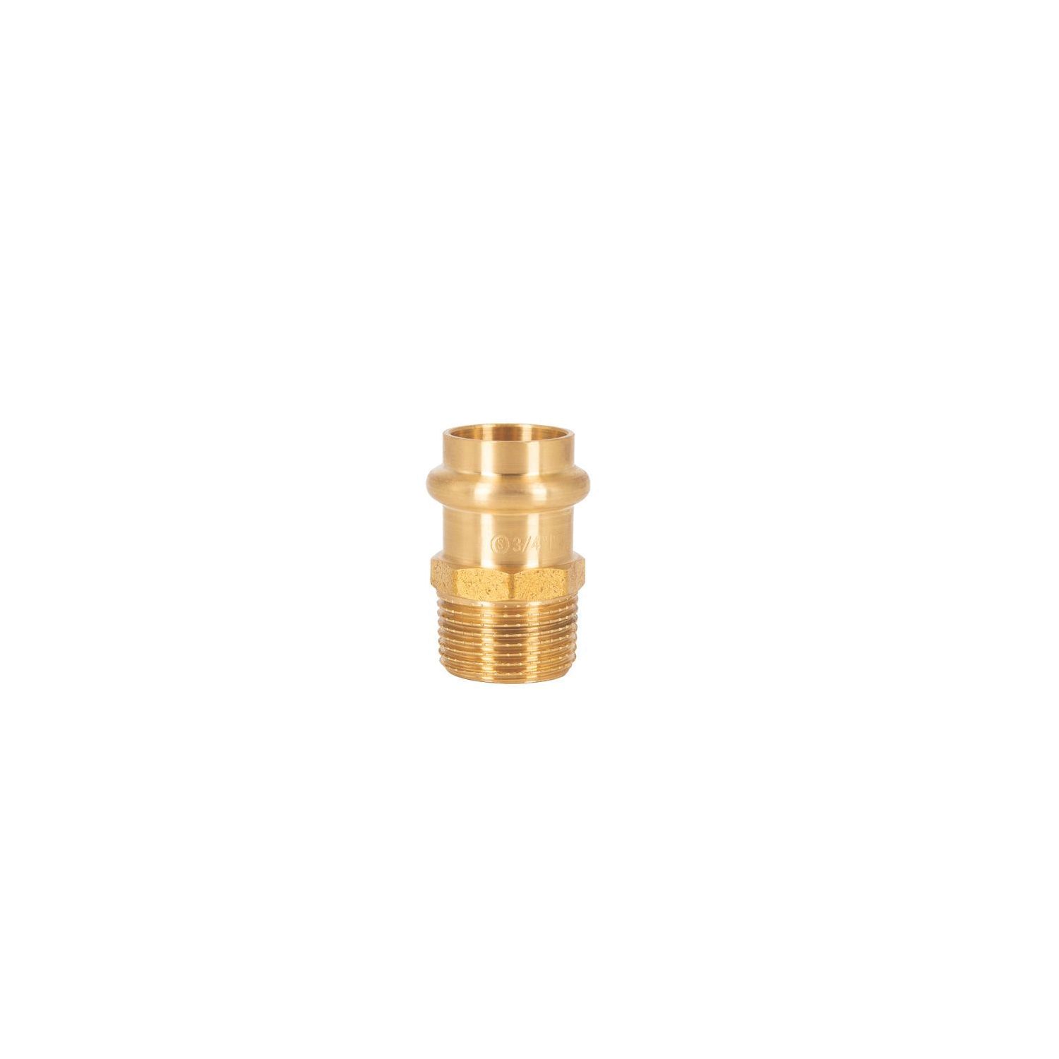 Instantor Copper Press-Fit Adapting Gas Male Coupler 3/4" x 3/4" (358CE)