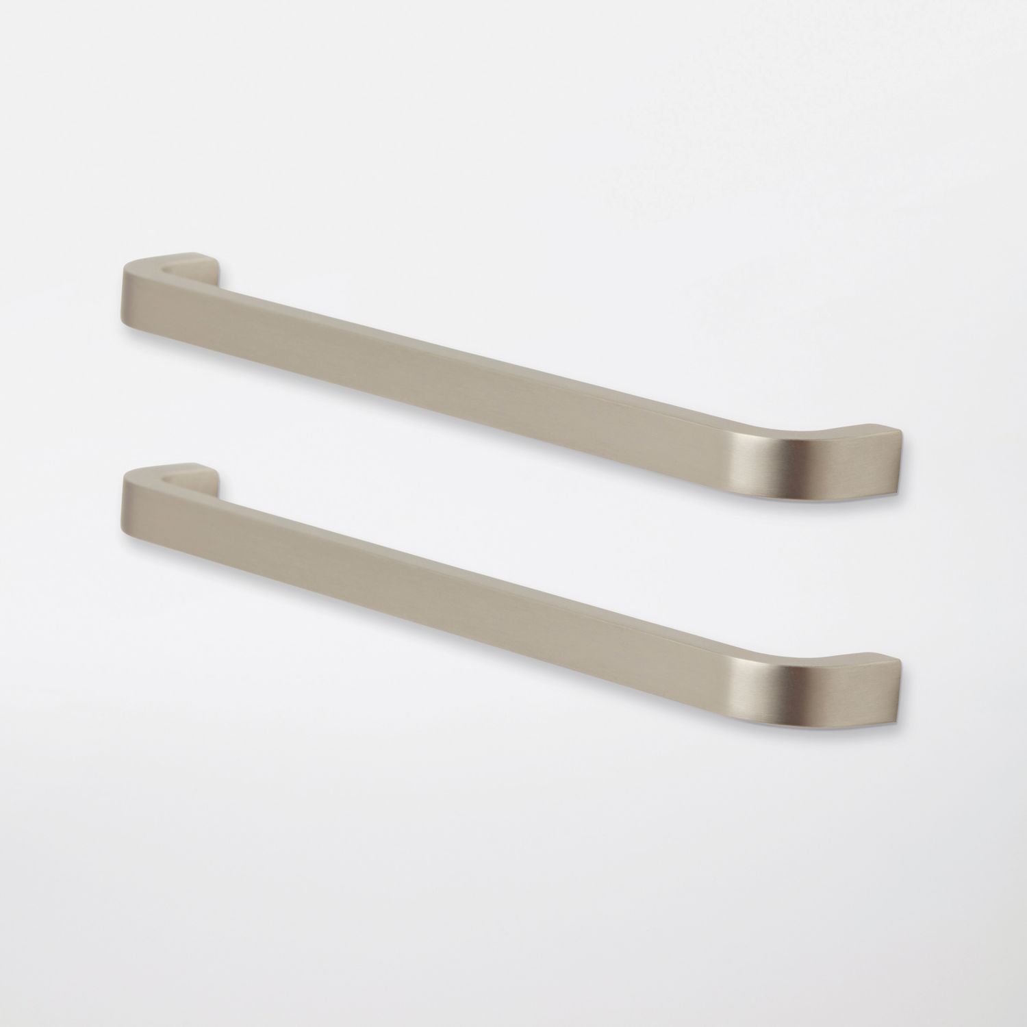 Essentials Epazote D Handles Brushed Nickel 200mm 2 Pieces (359AA)