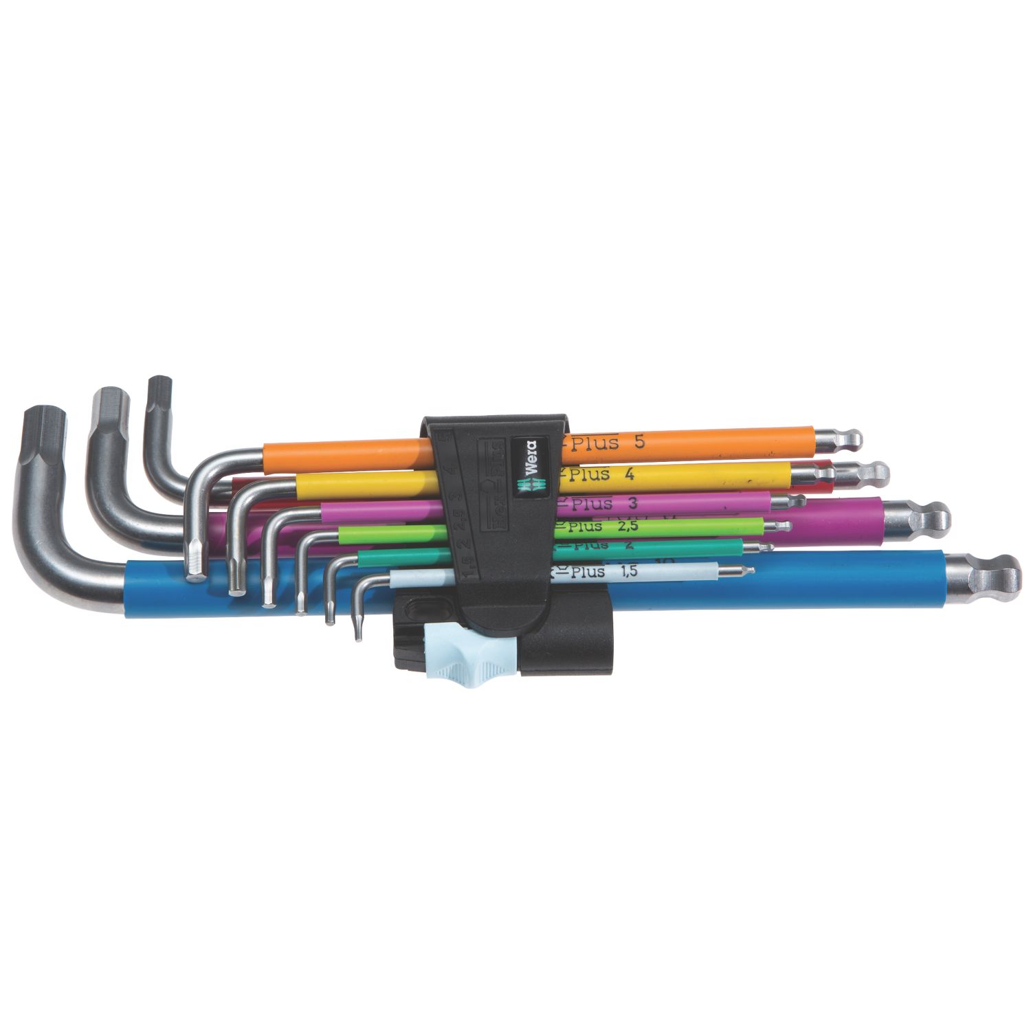 Wera L-Keys Metric Multicolour Stainless Steel Hex-Plus Set 9 Pieces (359FP)