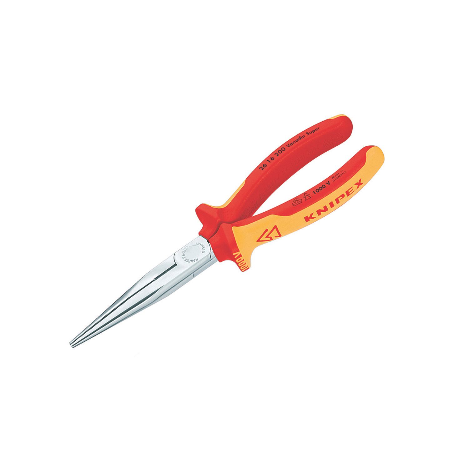 Knipex VDE Long Nose Pliers 8" (200mm) (3605F)