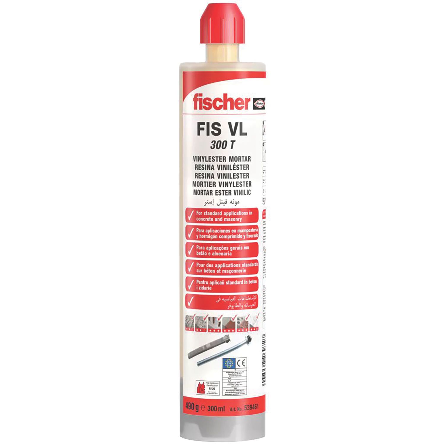 Fischer FIS VL 300 T Vinylester Resin 300ml (3613X)