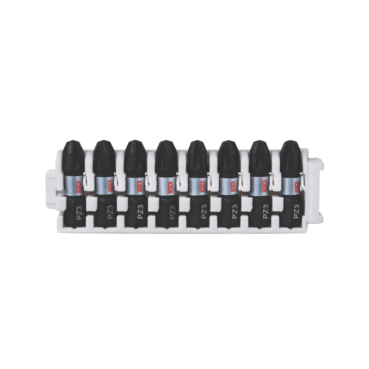 Bosch 1/4" 25mm Hex Shank PZ3 Impact Control Screwdriver Bits 8 Piece Set (361FW)