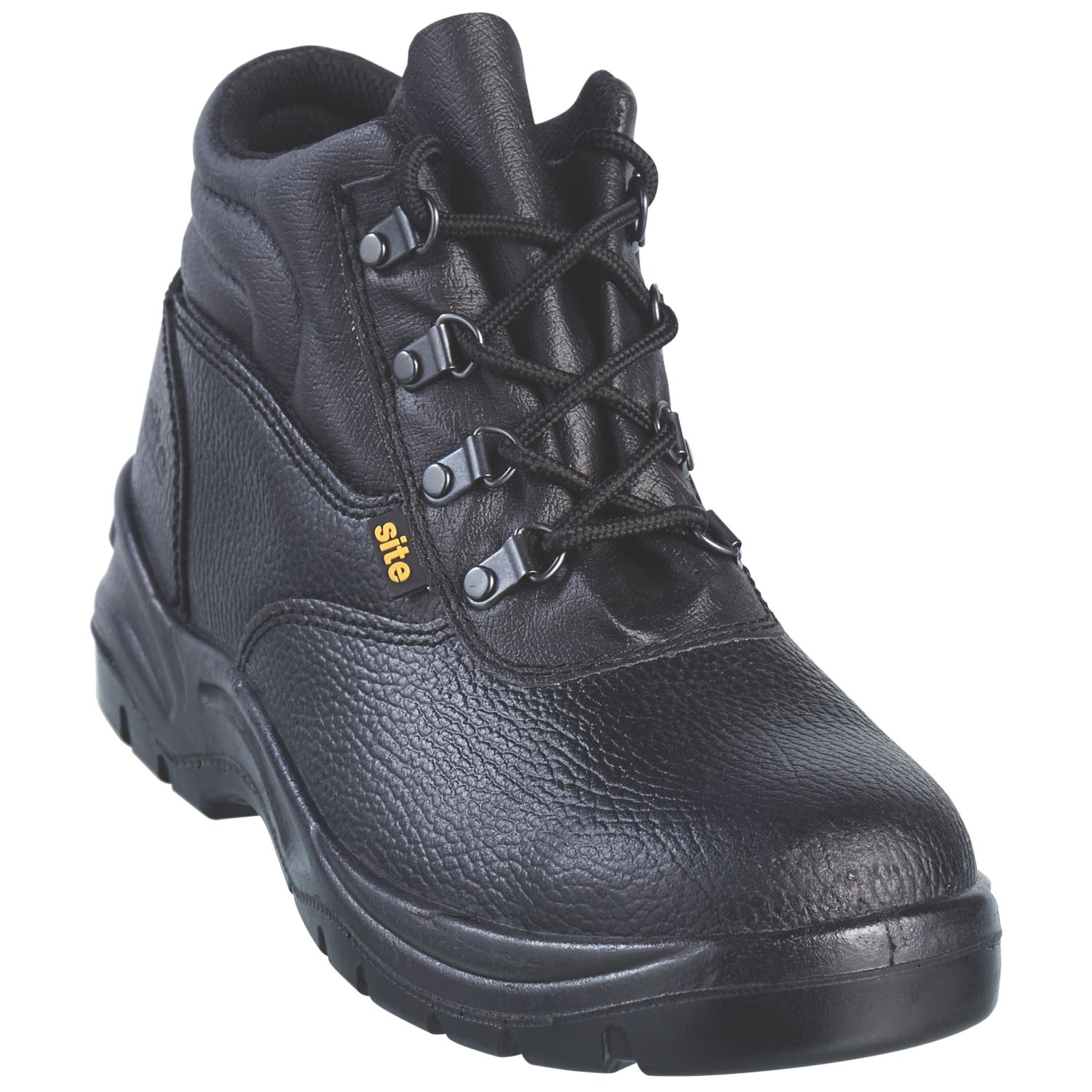 Site Slate Chukka Size 7 Black Steel Toe Cap Safety Boots (36335)