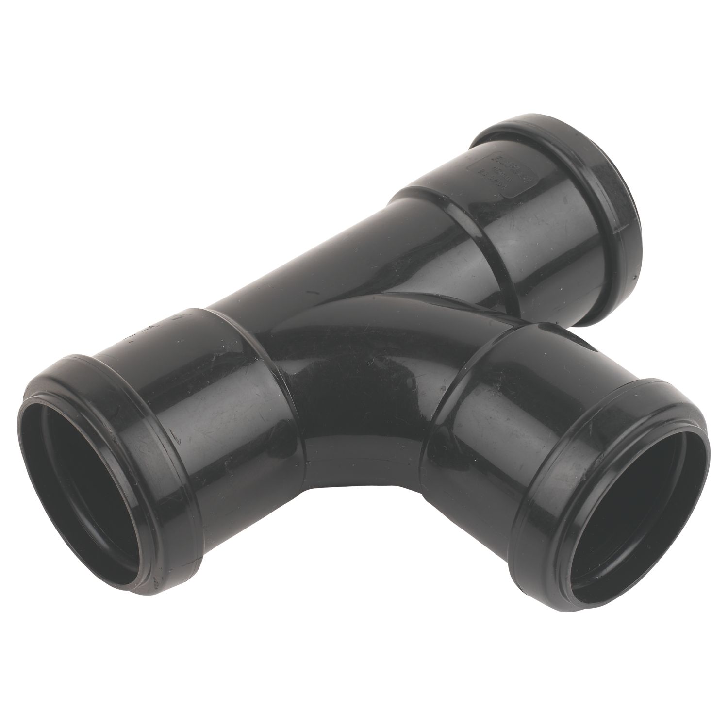 FloPlast Push-Fit Equal Tee Black 40mm (36412)