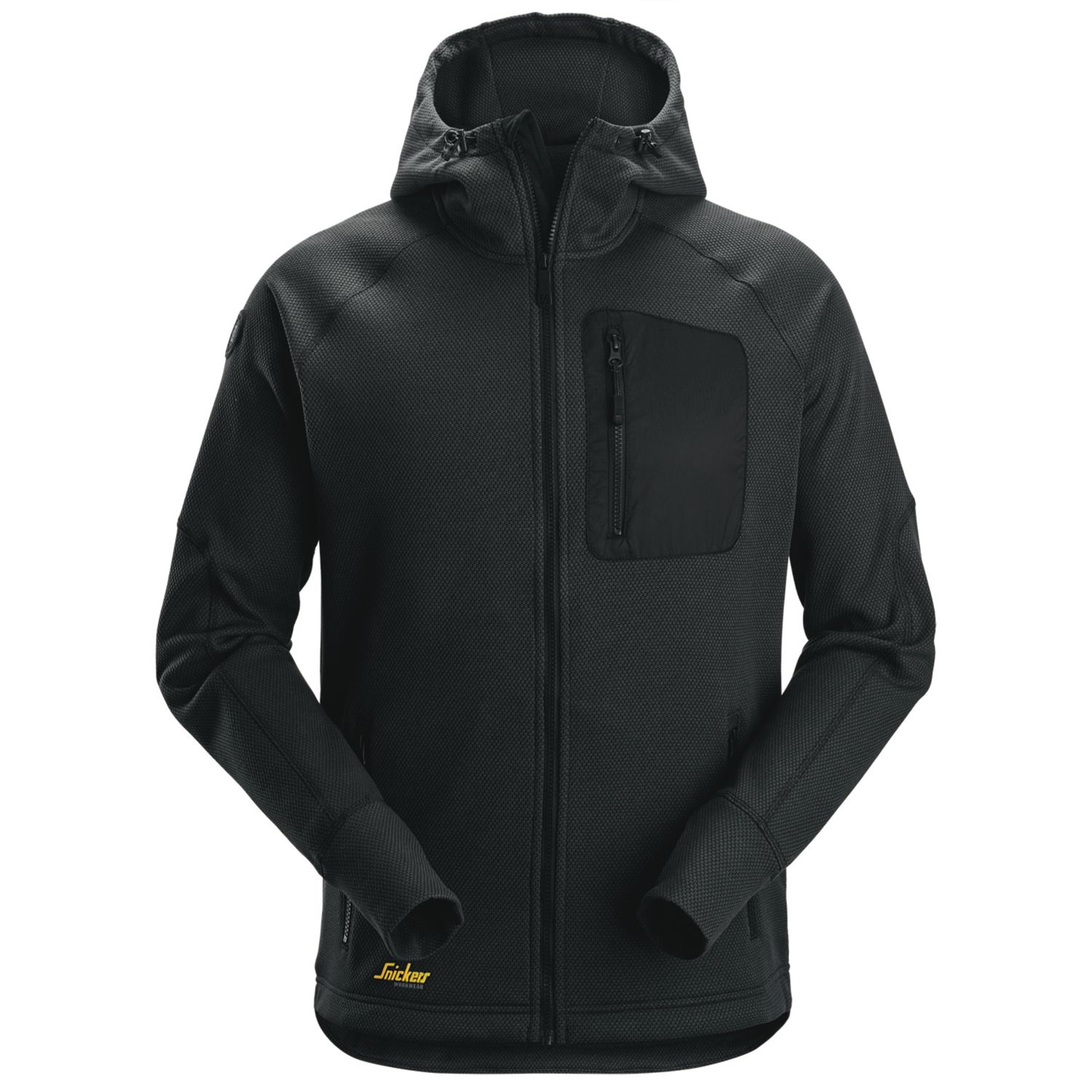 Snickers 8041 FlexiWork Hoodie Black Large 43" Chest (364AF)