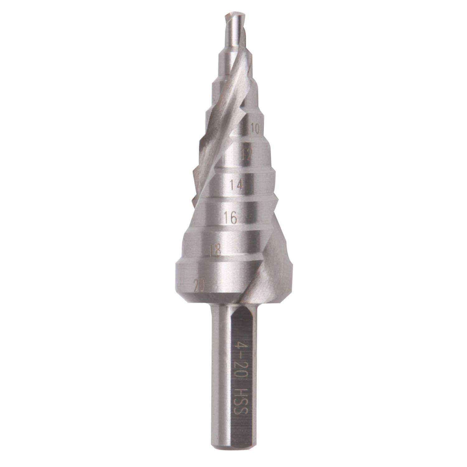 Erbauer Straight Shank Multi-Material Step Drill Bit 4mm - 20mm (3656V)