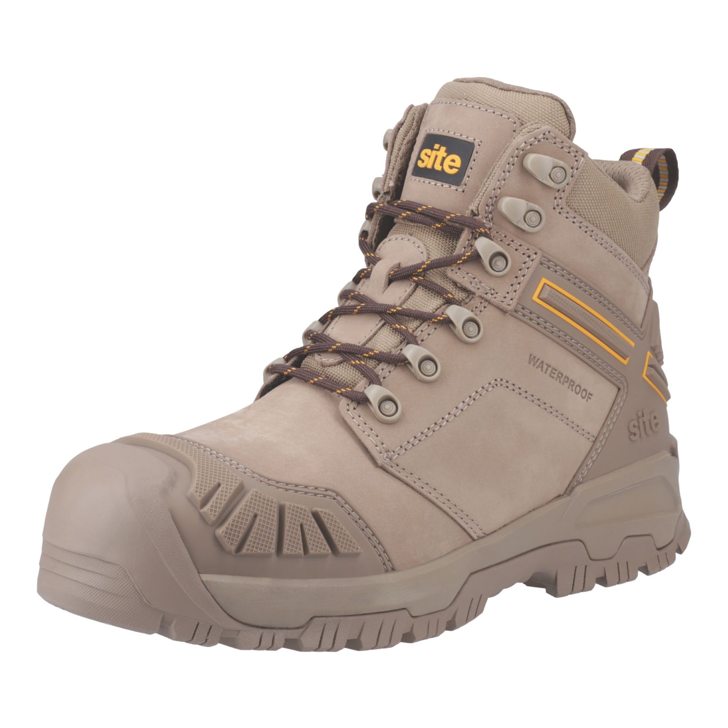 Site Fortress 2.0 Size 12 Stone Waterproof Steel Toe Cap Safety Boots (365CJ)
