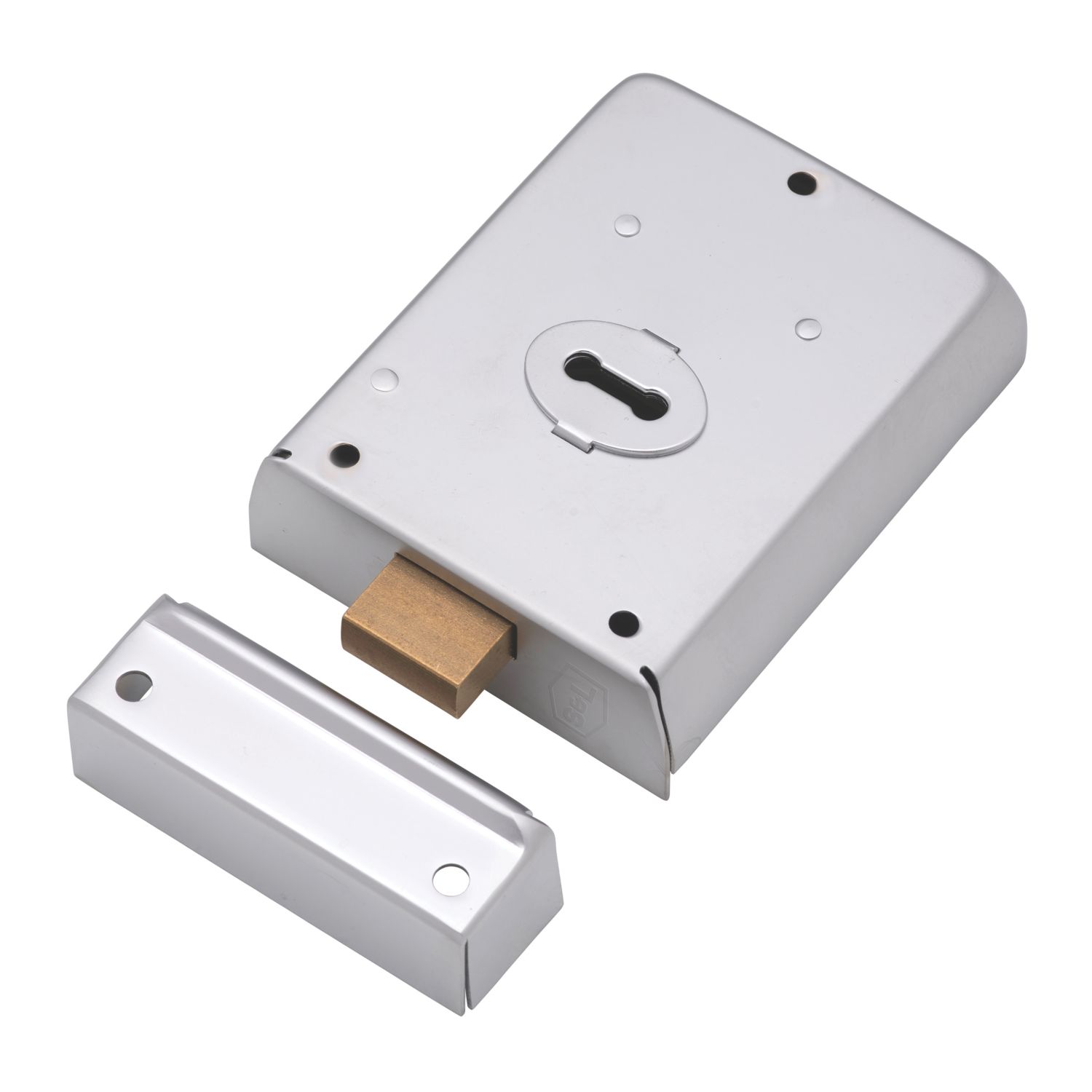 Smith & Locke Rim Deadlock Satin Nickel 105mm x 81mm (365PX)