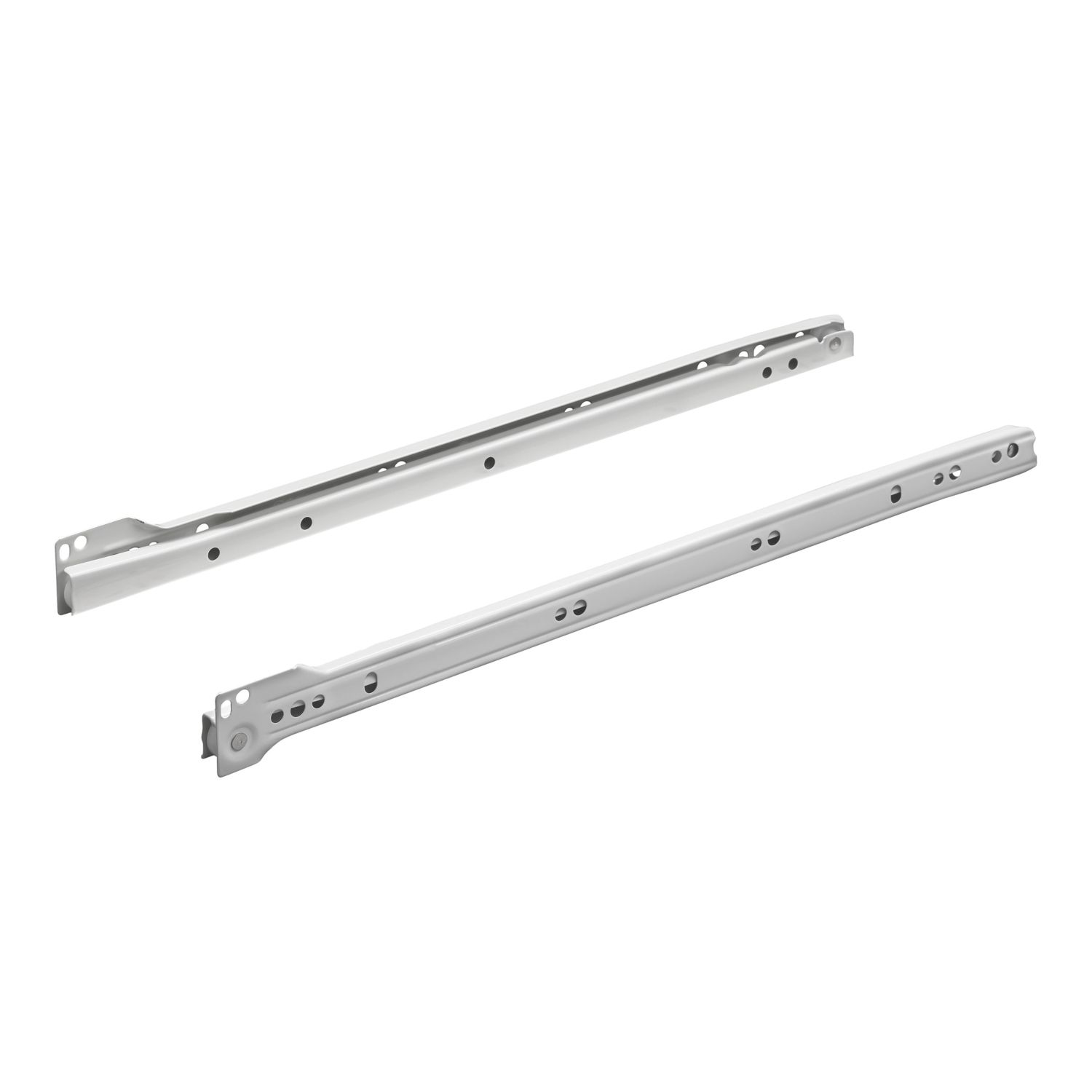 Essentials White Self-Closing Roller Drawer Runners 400mm 2 Pack (365VN)