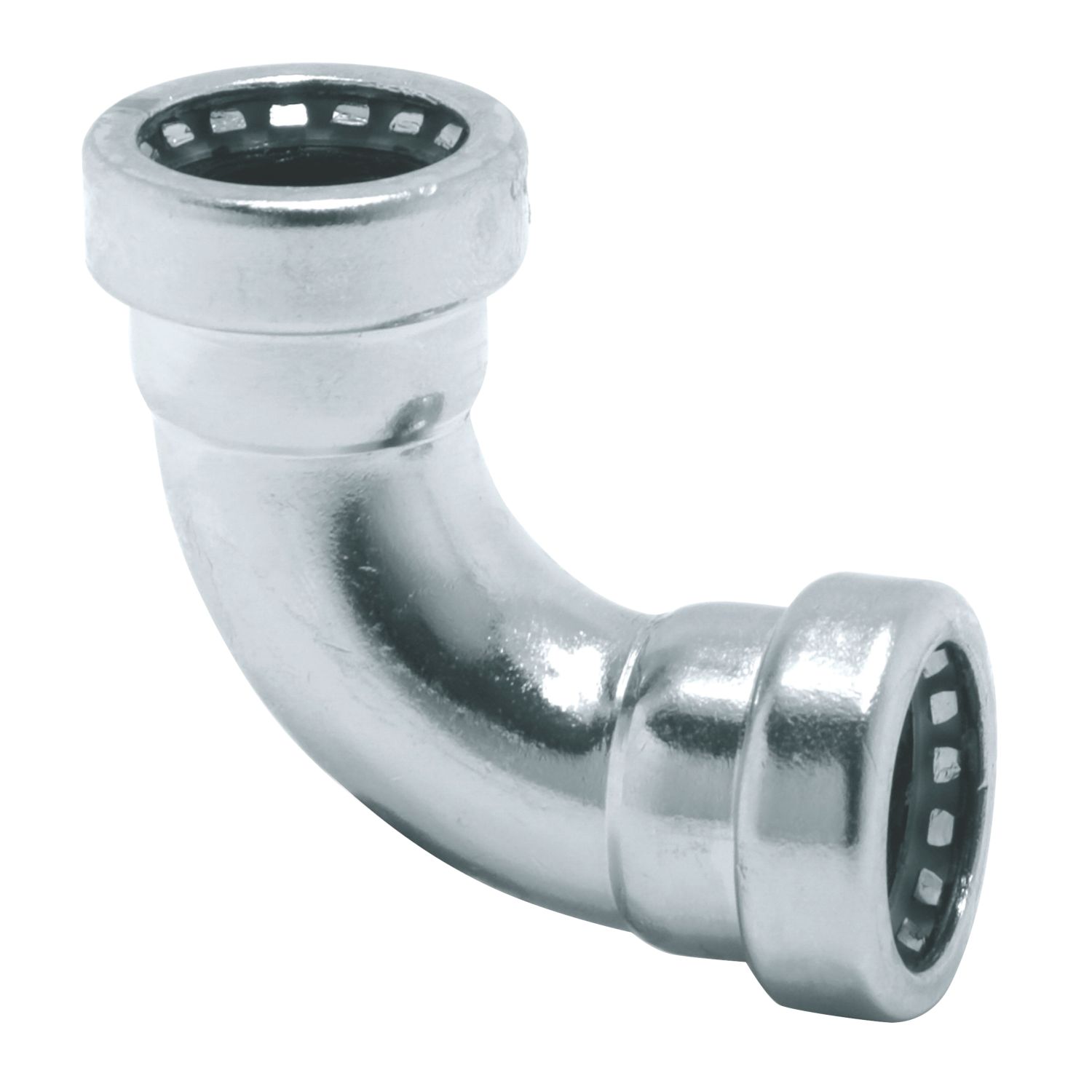 Tectite Sprint Chrome-Plated Copper Push-Fit Equal 90° Elbow 15mm (366FJ)
