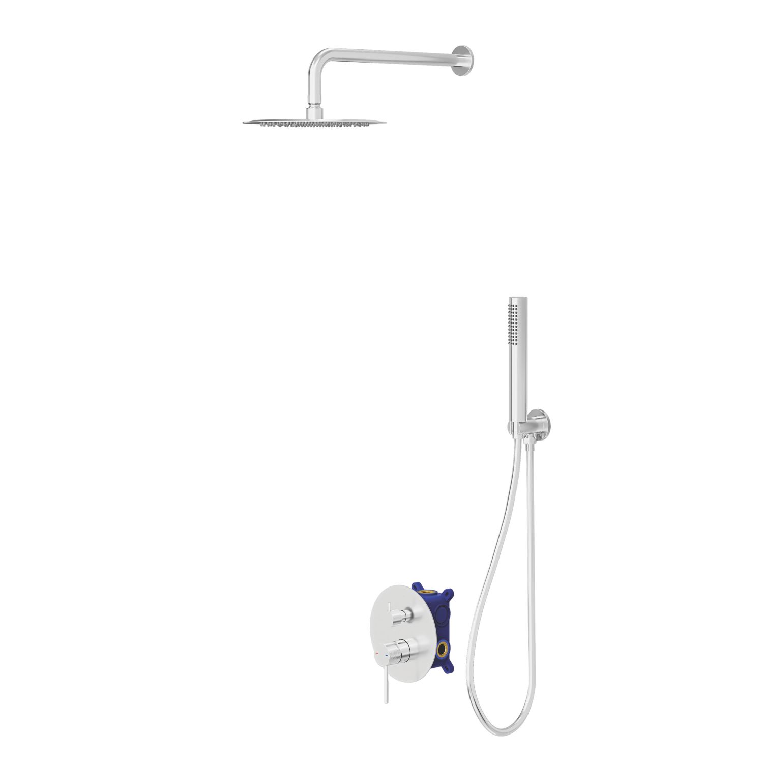 Swirl Melba Rear-Fed Concealed Chrome Multi-Head Shower (367KH)