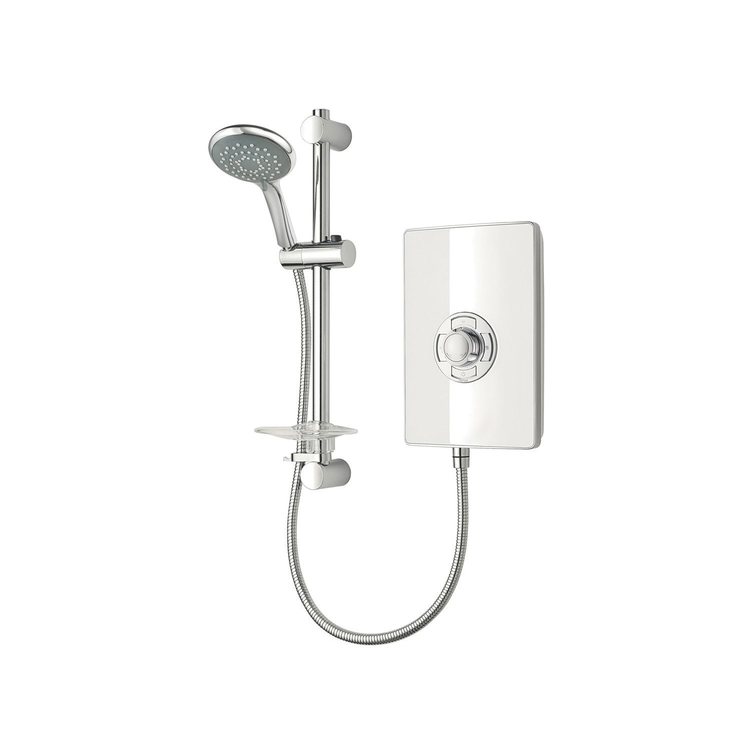 Triton Collection White Gloss 8.5kW Manual Electric Shower (36904)