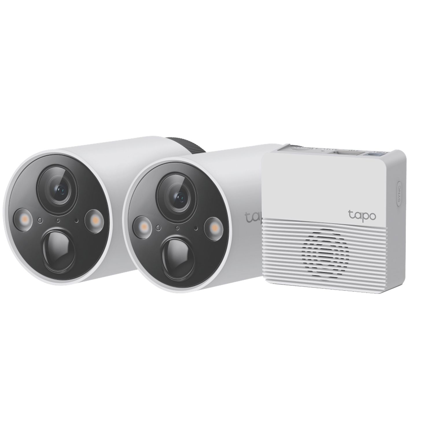 TP-Link Tapo C420S2 White Wireless Smart Hub & 2 2K Outdoor Cameras (369RN)
