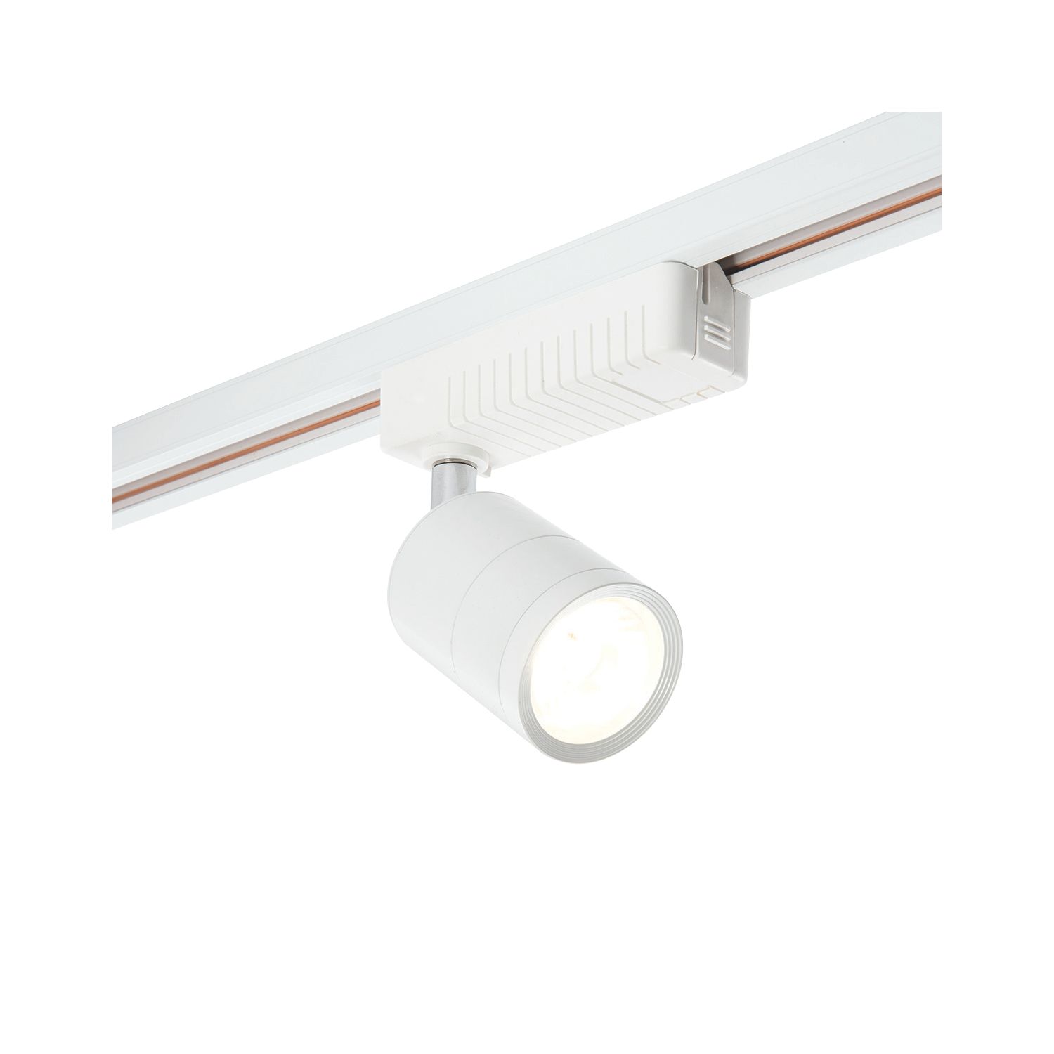 Saxby Cora LED 1-Circuit Track Spotlight Gloss White 7W 585lm (3706P)