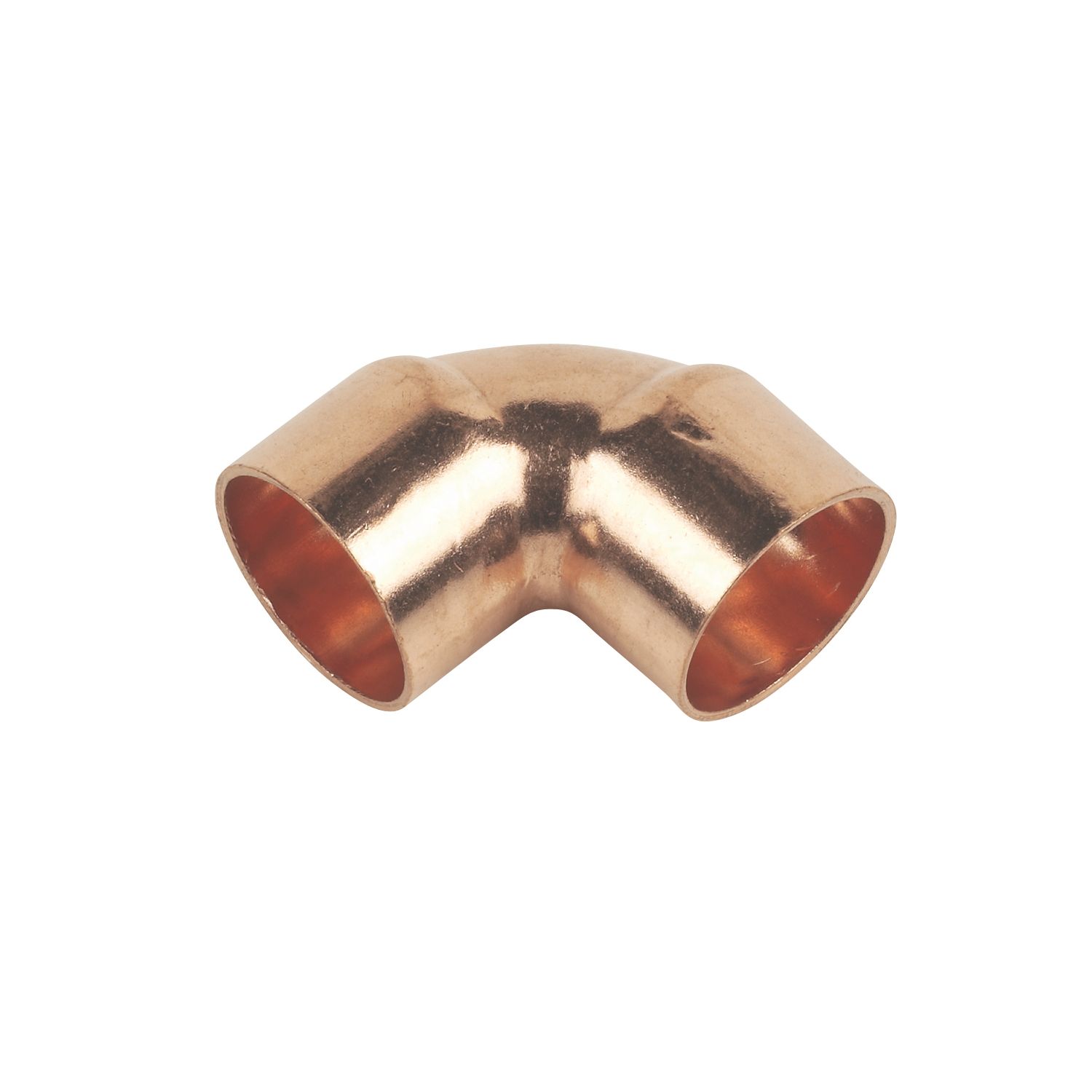 Flomasta Copper End Feed Equal 90° Elbows 22mm 10 Pack (37101)