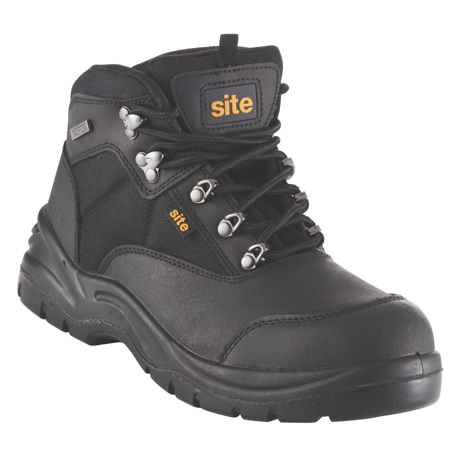 Site Onyx Size 12 Black Waterproof Steel Toe Cap Safety Boots (37142)