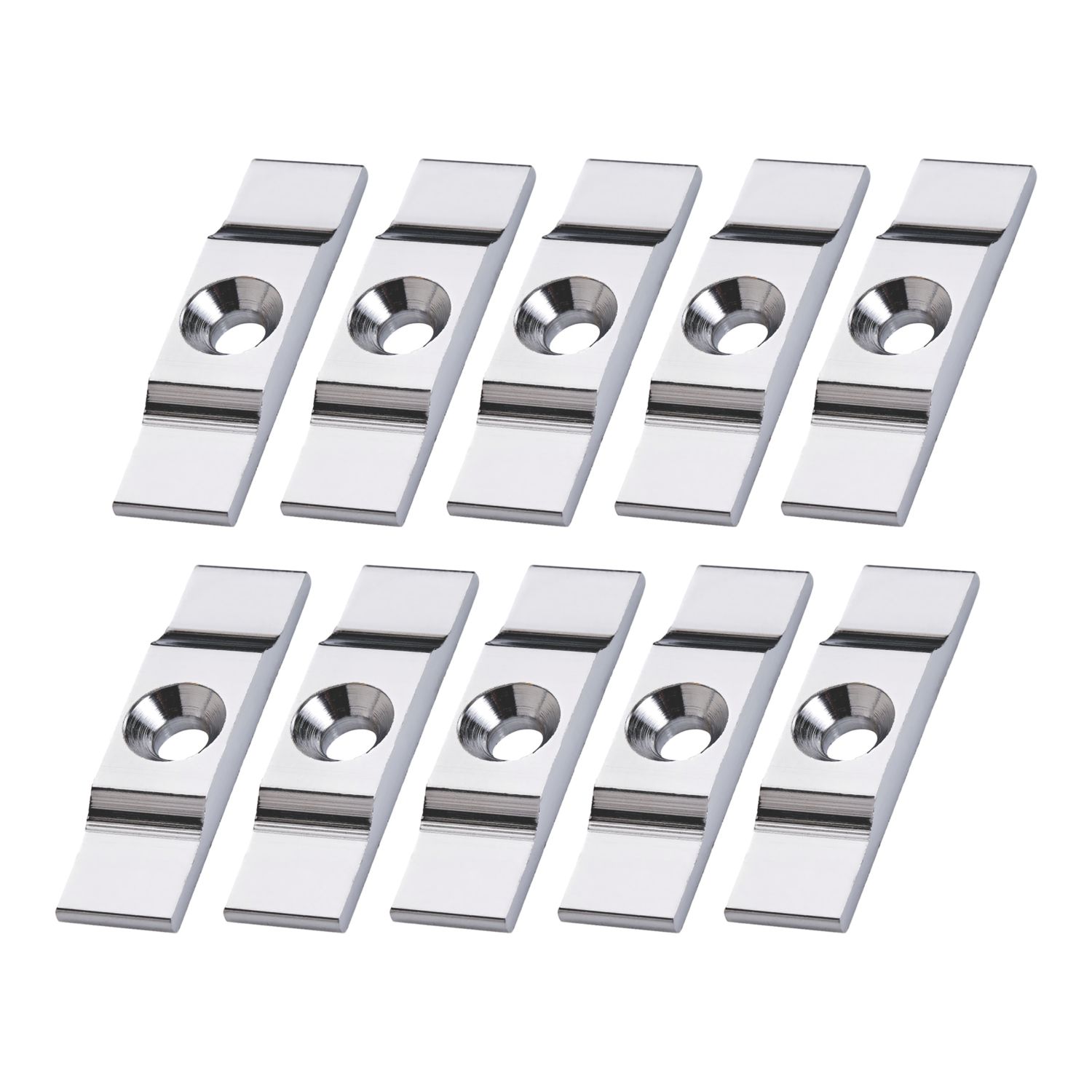 Essentials Turn Button Catches Chrome 38mm x 9mm 10 Pack (371TA)