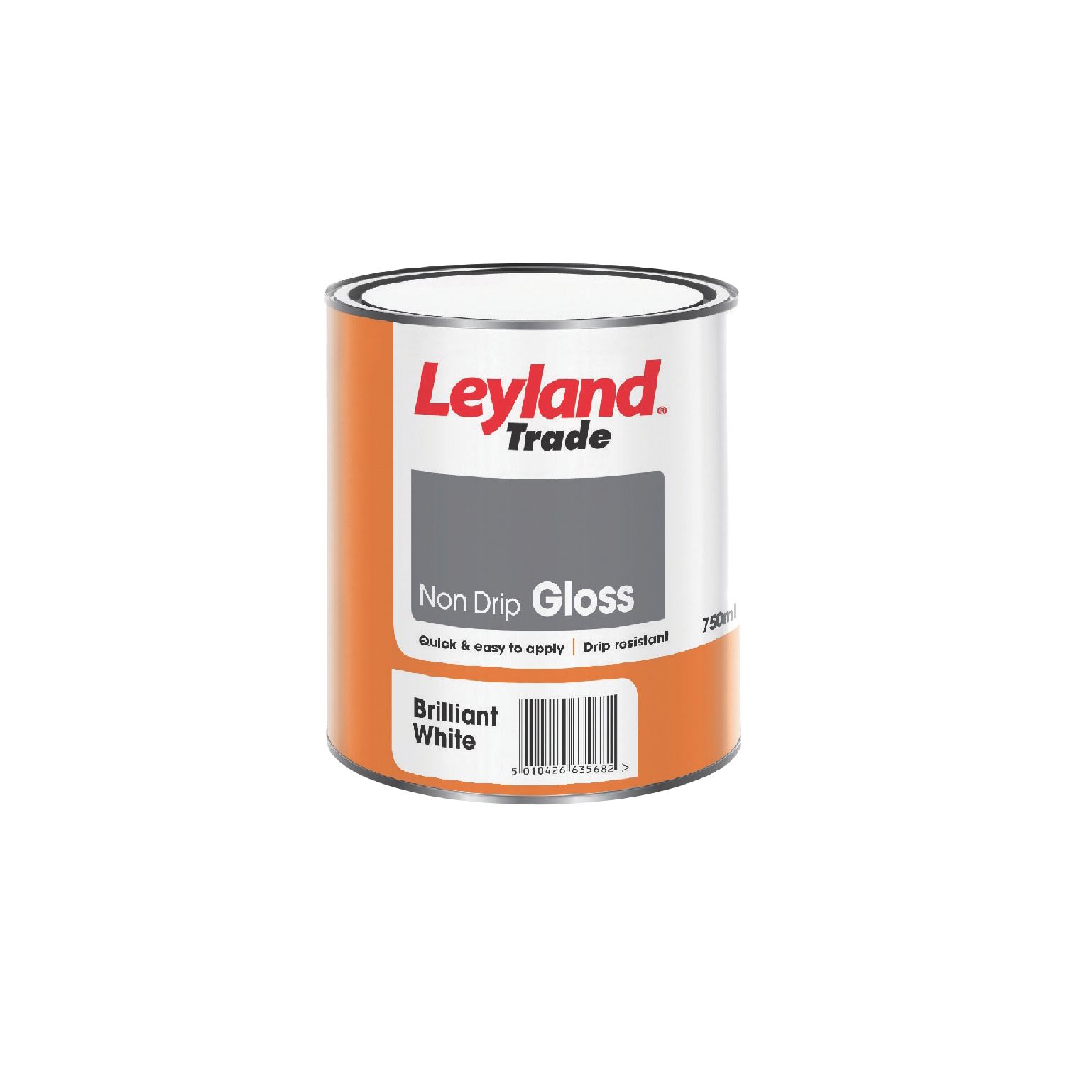 Leyland Trade 750ml White Gloss Solvent-Based Trim Paint (37216)