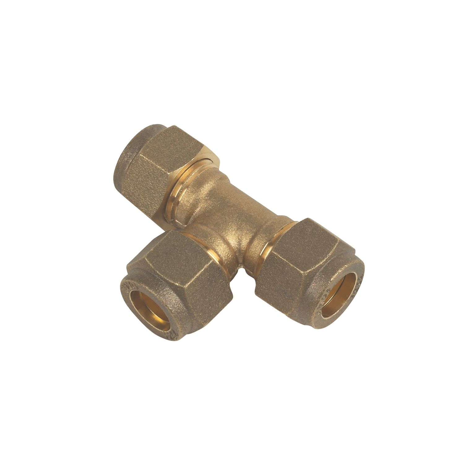 Flomasta Brass Compression Equal Tee 10mm (37235)