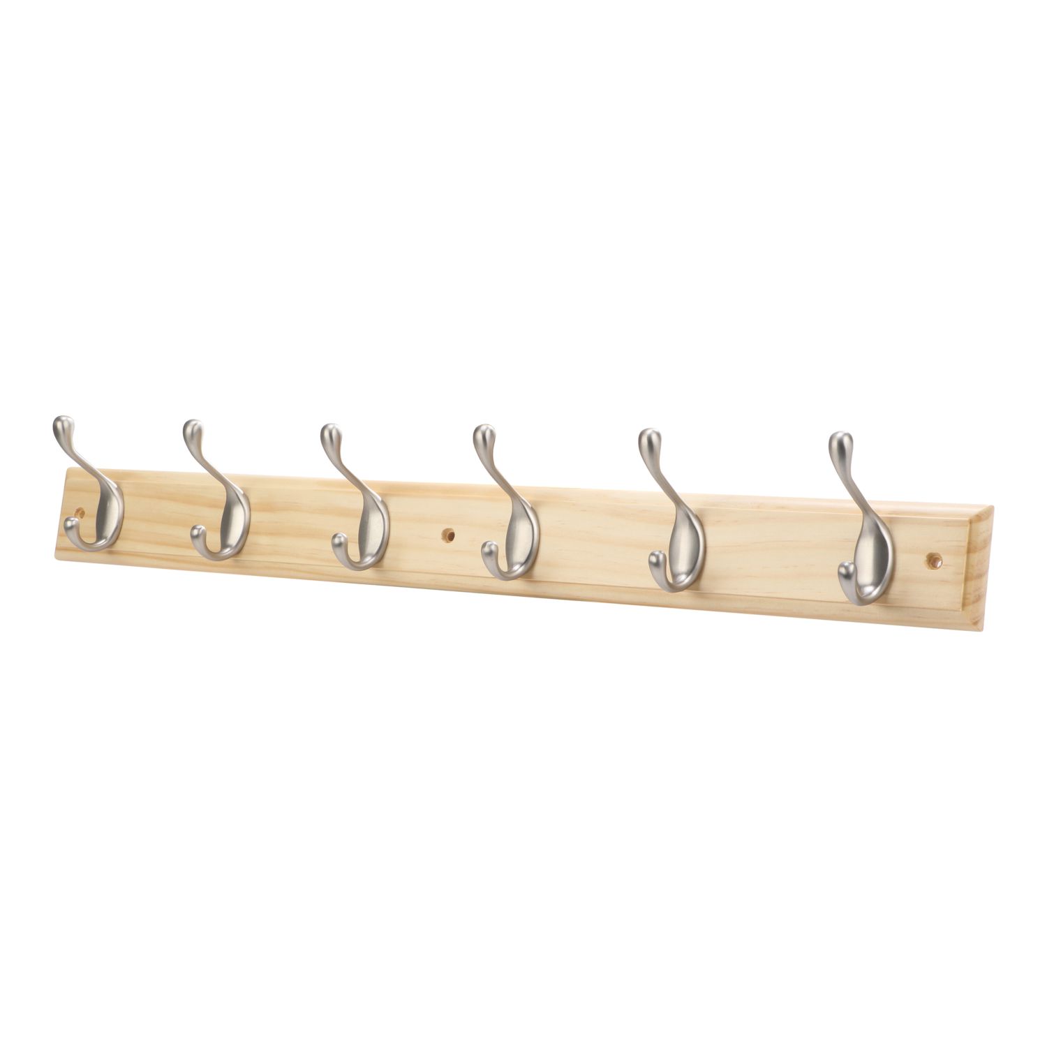 Essentials 6-Hook Rail Pine 685mm x 95mm (372TA)