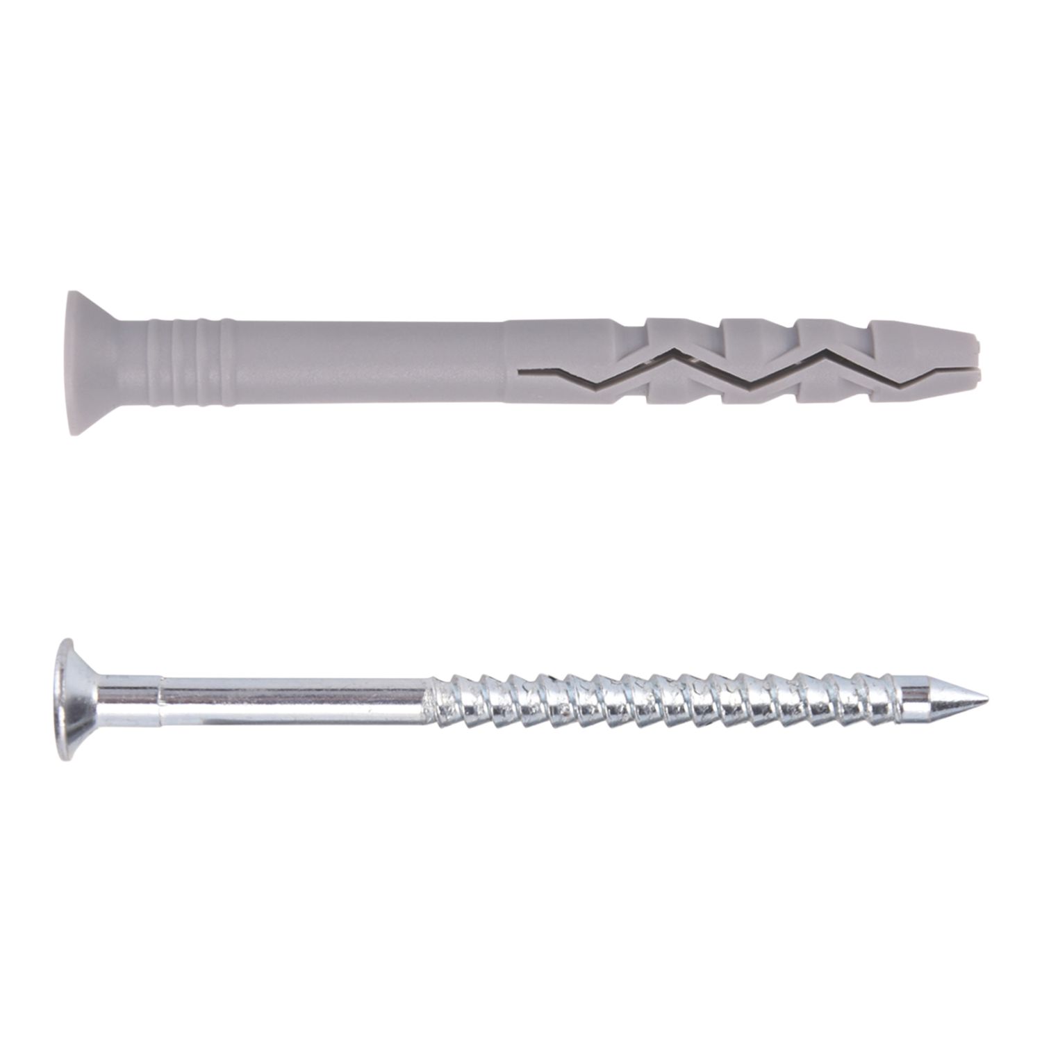 Easyfix Nylon & Steel Countersunk Head Hammer Fixings 8mm x 100mm 10 Pack (372YY)