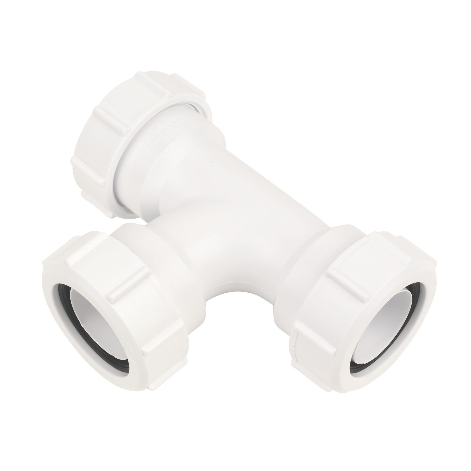 McAlpine V8M Swept Tee White 32mm (37324)