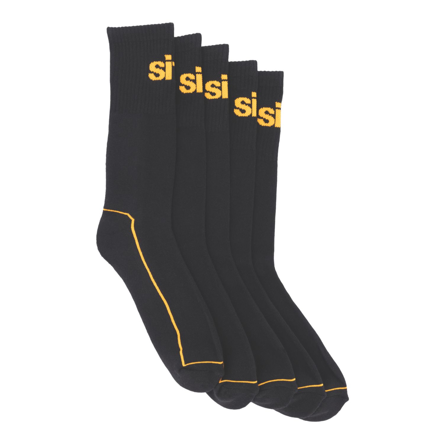 Site Willstrop Work Socks Black 7-11 5 Pairs (374PC)