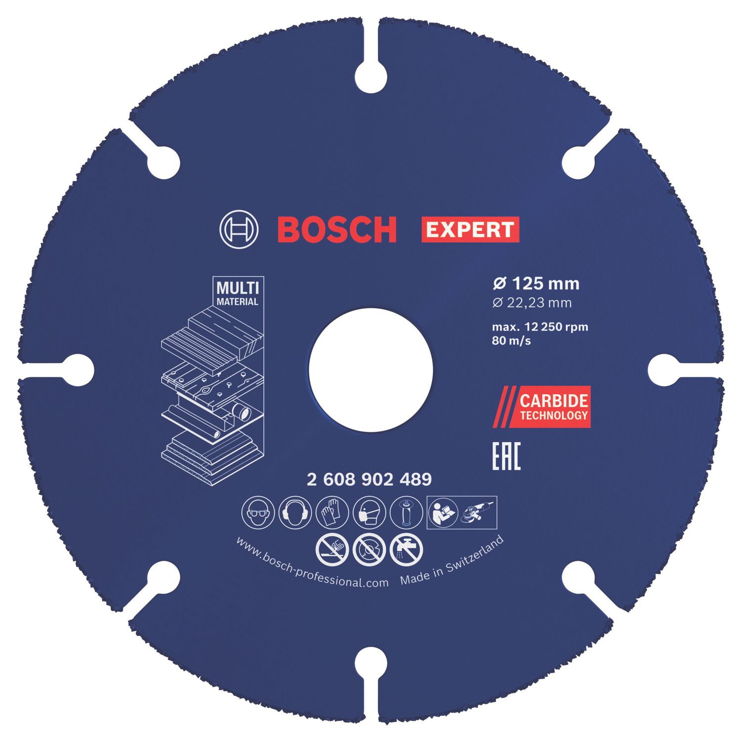 Bosch Expert Multi-Material Carbide Cutting Disc 125mm (5") x 22.23mm (375AK)