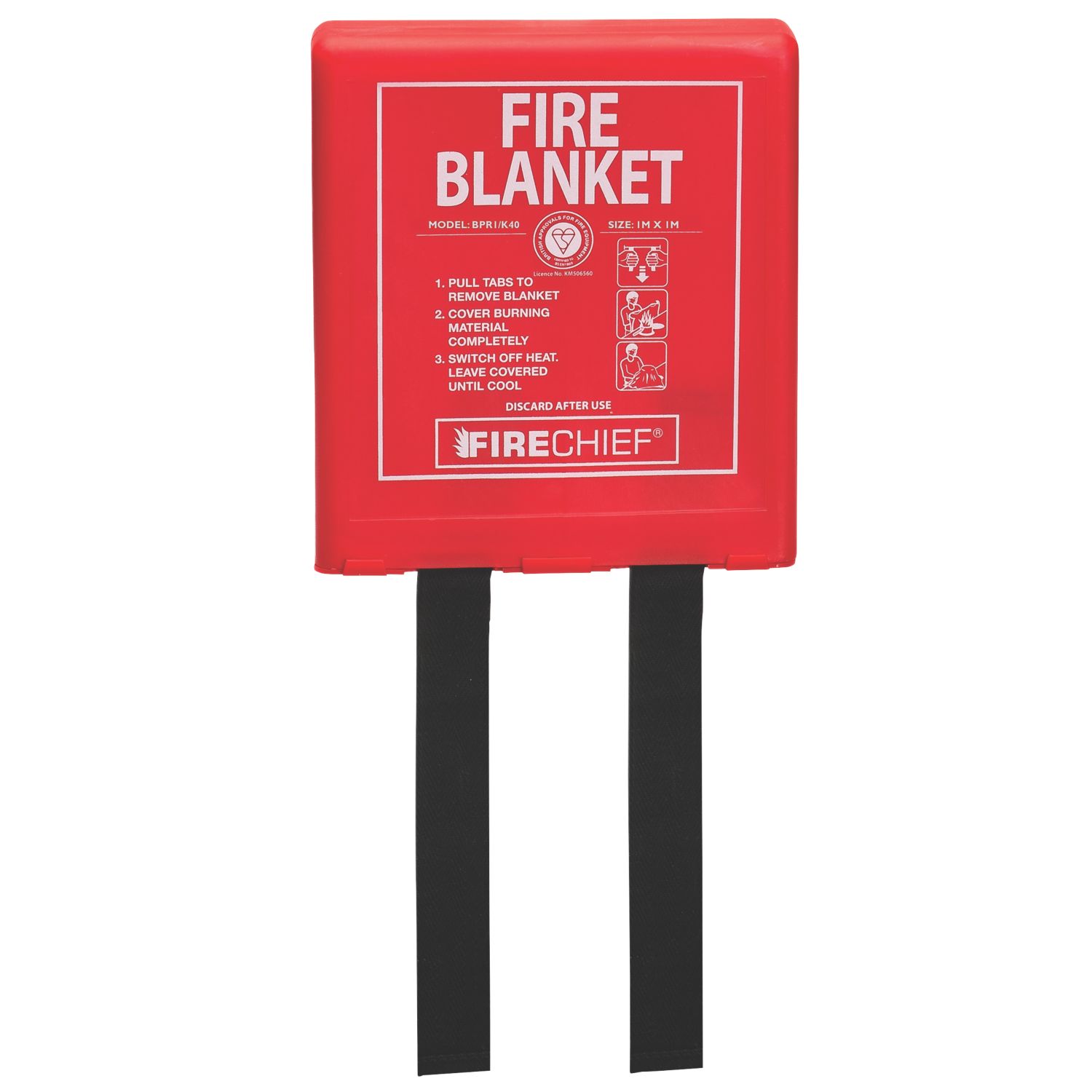 Firechief Fire Blanket with Rigid Case 1m x 1m (375FX)