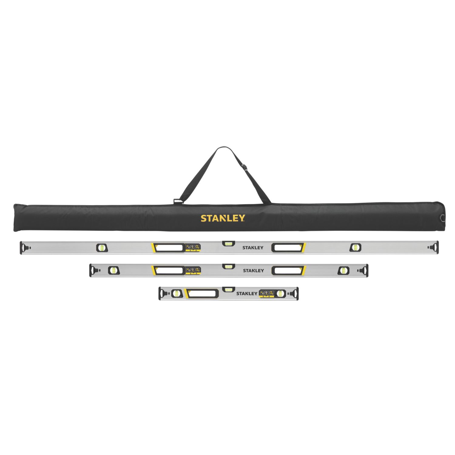Stanley FatMax Xtreme 60cm, 120cm & 180cm Levels w/Carry Bag 3 Piece Set (376AC)