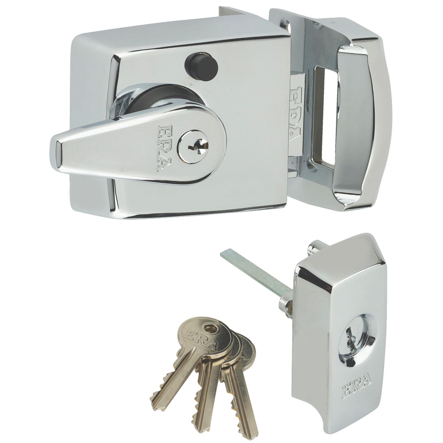 ERA BS Night Latch Polished Chrome 60mm Backset (37712)