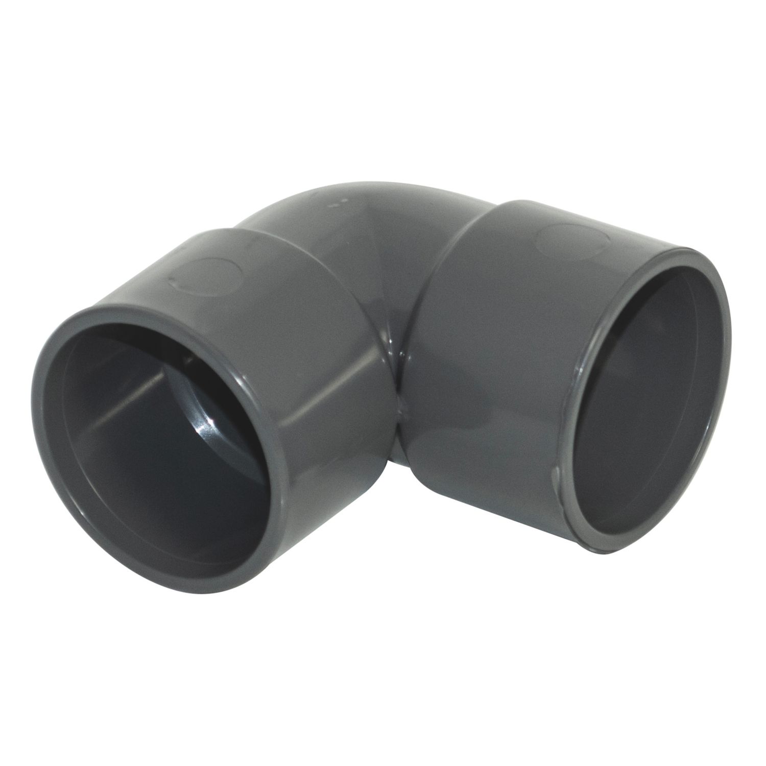 FloPlast Solvent Weld Waste Bend 90° Anthracite Grey 40mm 5 Pack (377KJ)