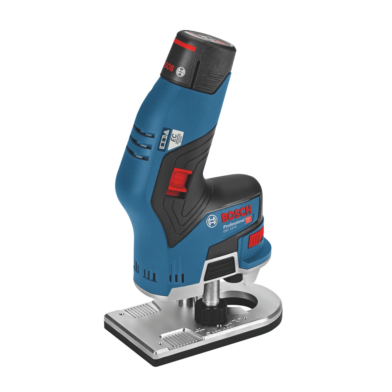 Bosch GKF 12V-8 Professional 12V 2 x 3.0Ah Li-Ion CoolPack 1/4" Brushless Cordless Router (377XK)