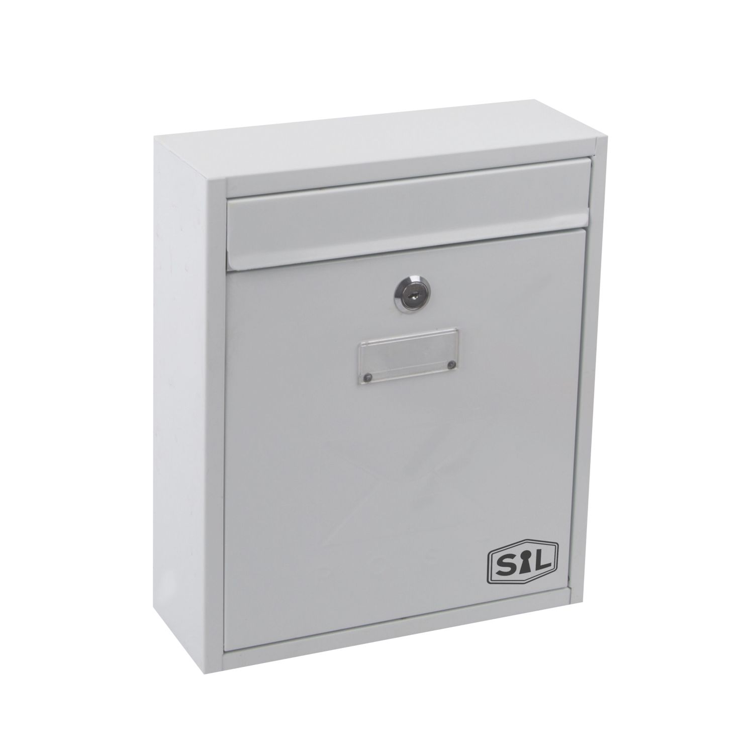 Smith & Locke Compact Post Box White Powder-Coated (3780P)