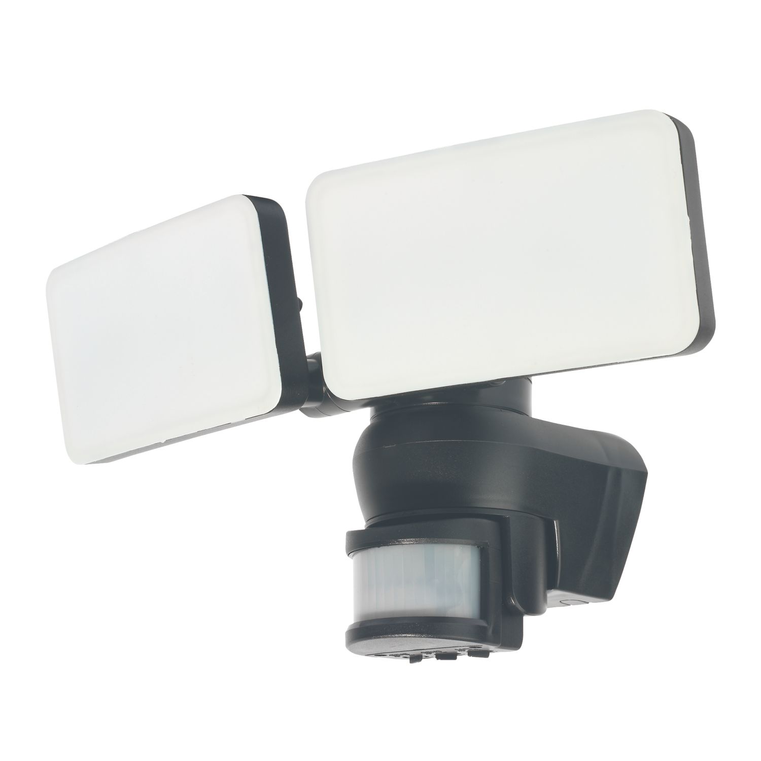 4lite Outdoor LED Security Light With PIR Sensor Black 46W 3719lm (378TV)