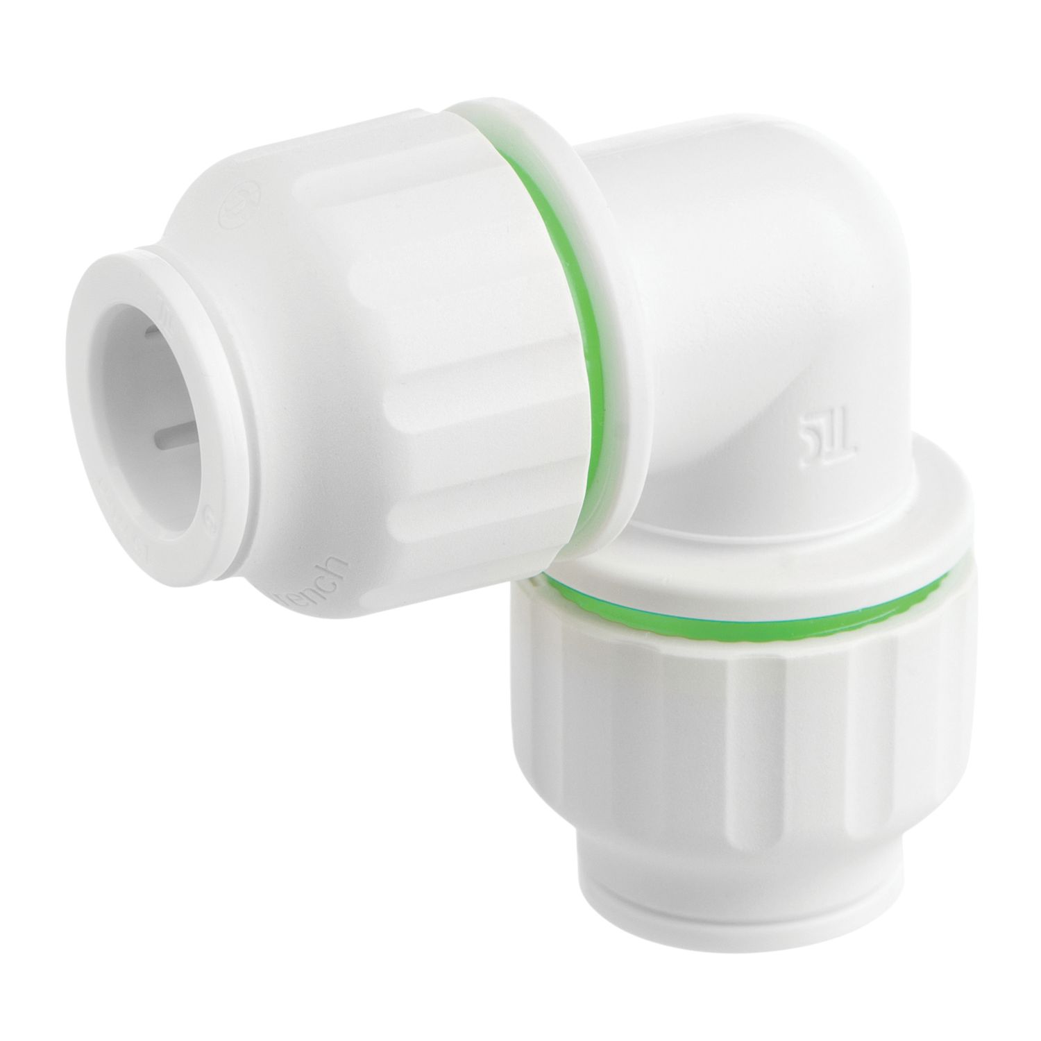 Flomasta Plastic Push-Fit Equal 90° Elbows 15mm 10 Pack (379HY)