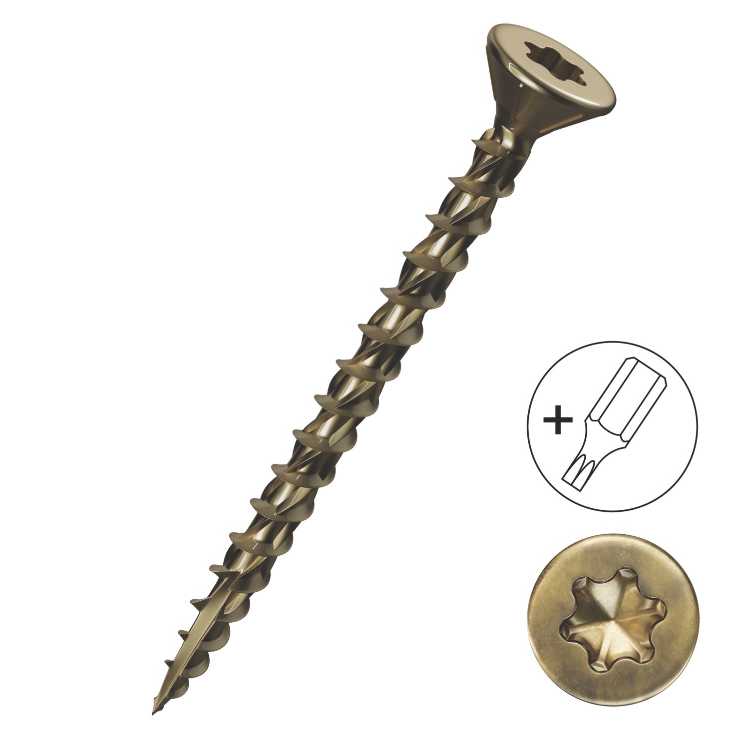 Turbo TX TX Double-Countersunk Multi-Purpose Screws 4mm x 60mm 200 Pack (380HM)