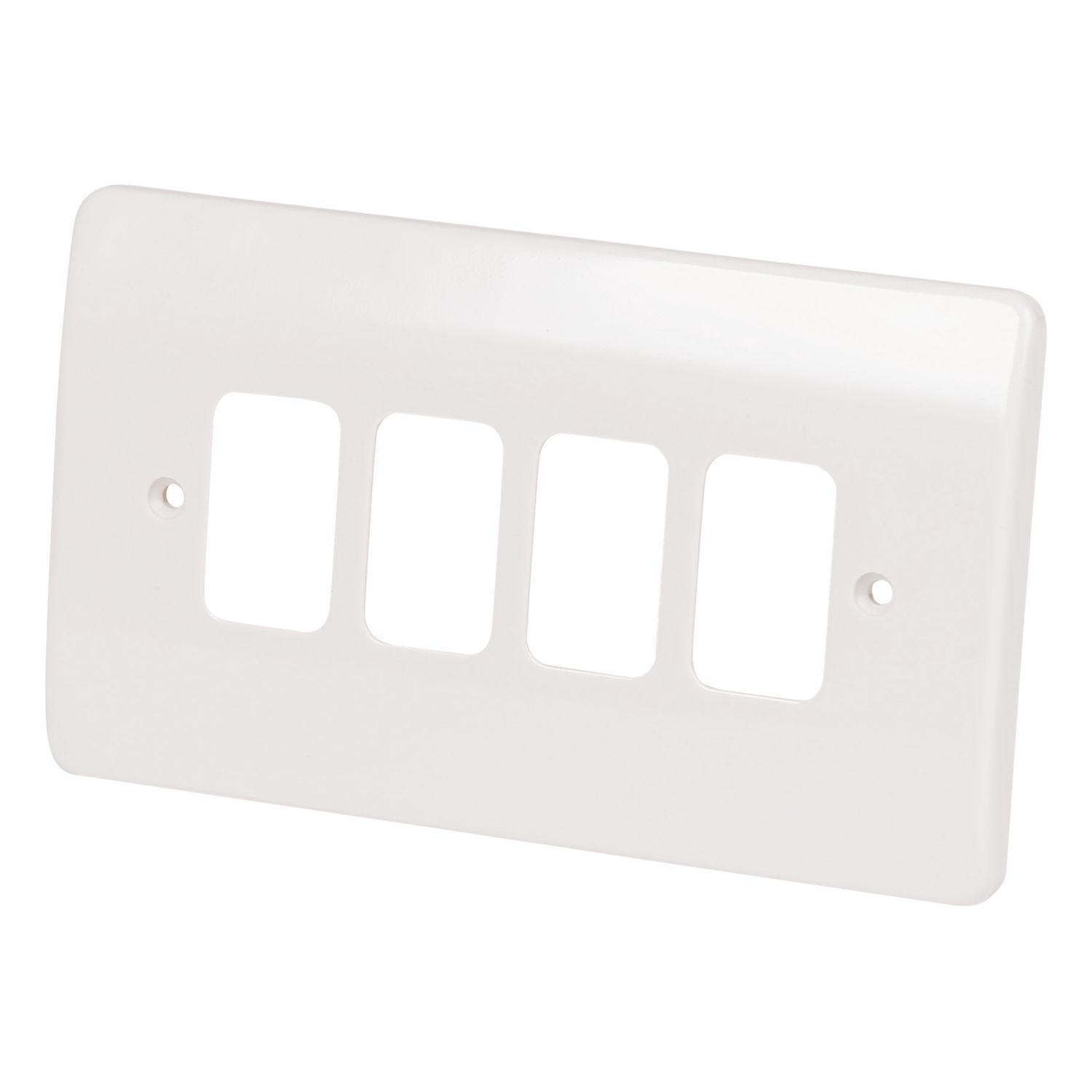 MK Grid Plus 4-Module Grid Faceplate White (38151)